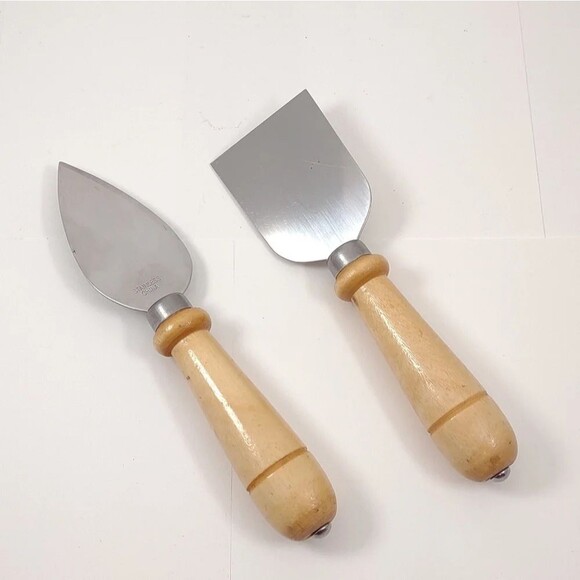 Cheese Knife Set with Wooden Handles - Picture 1 of 12